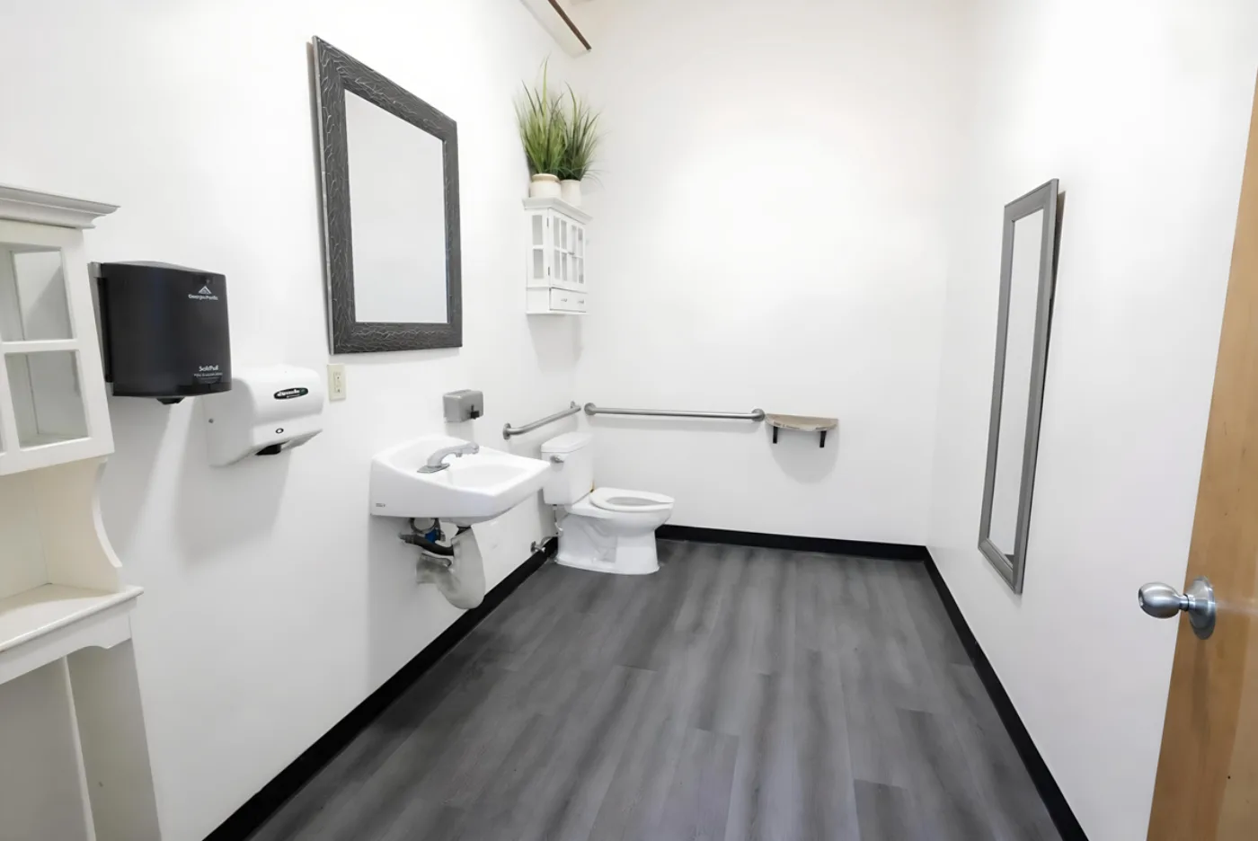 ADA-accessible restroom