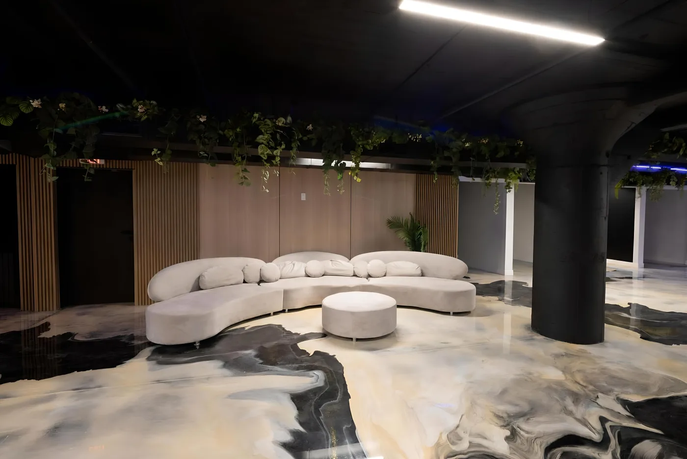 Lounge seating area
