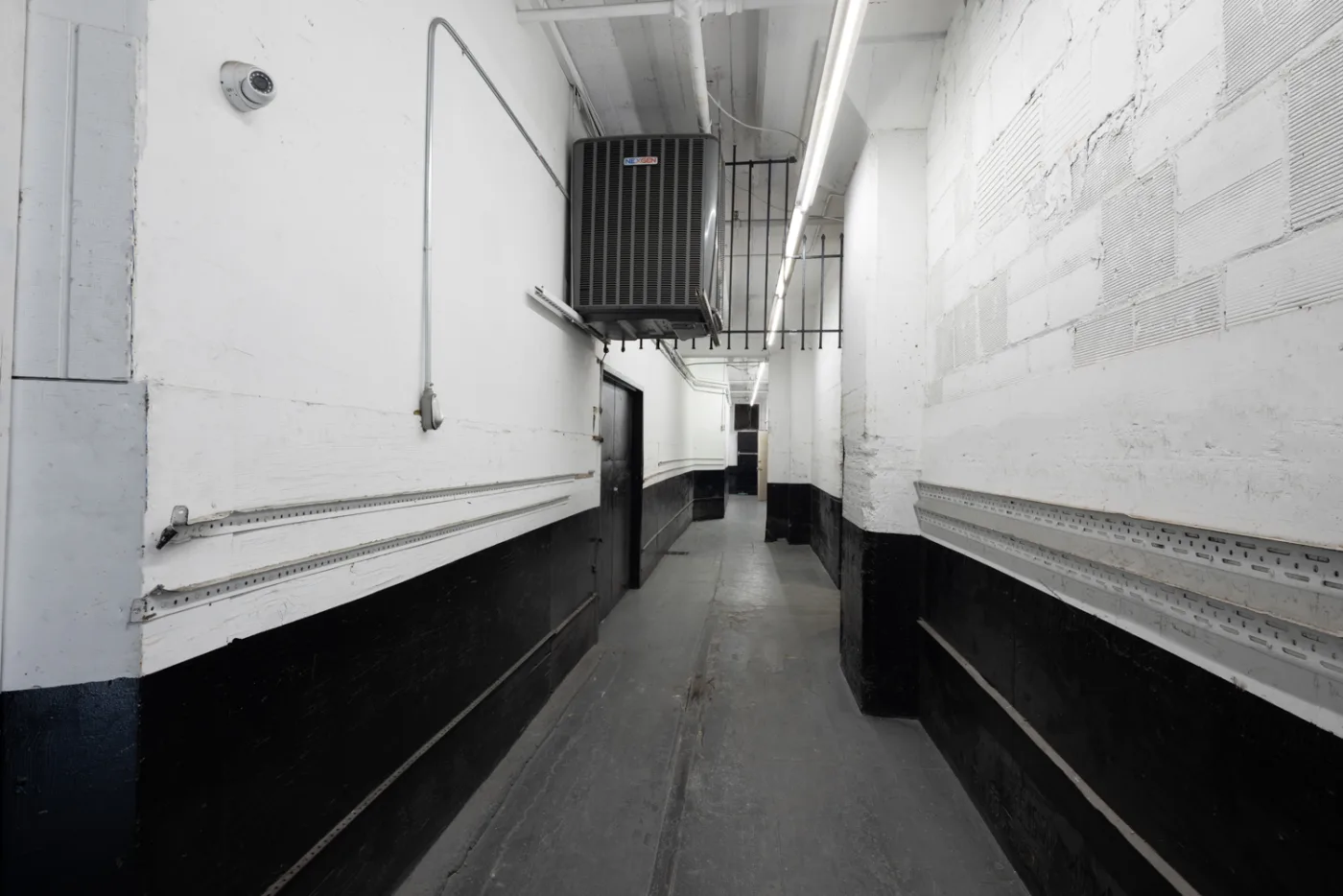 Rear corridor and utility area