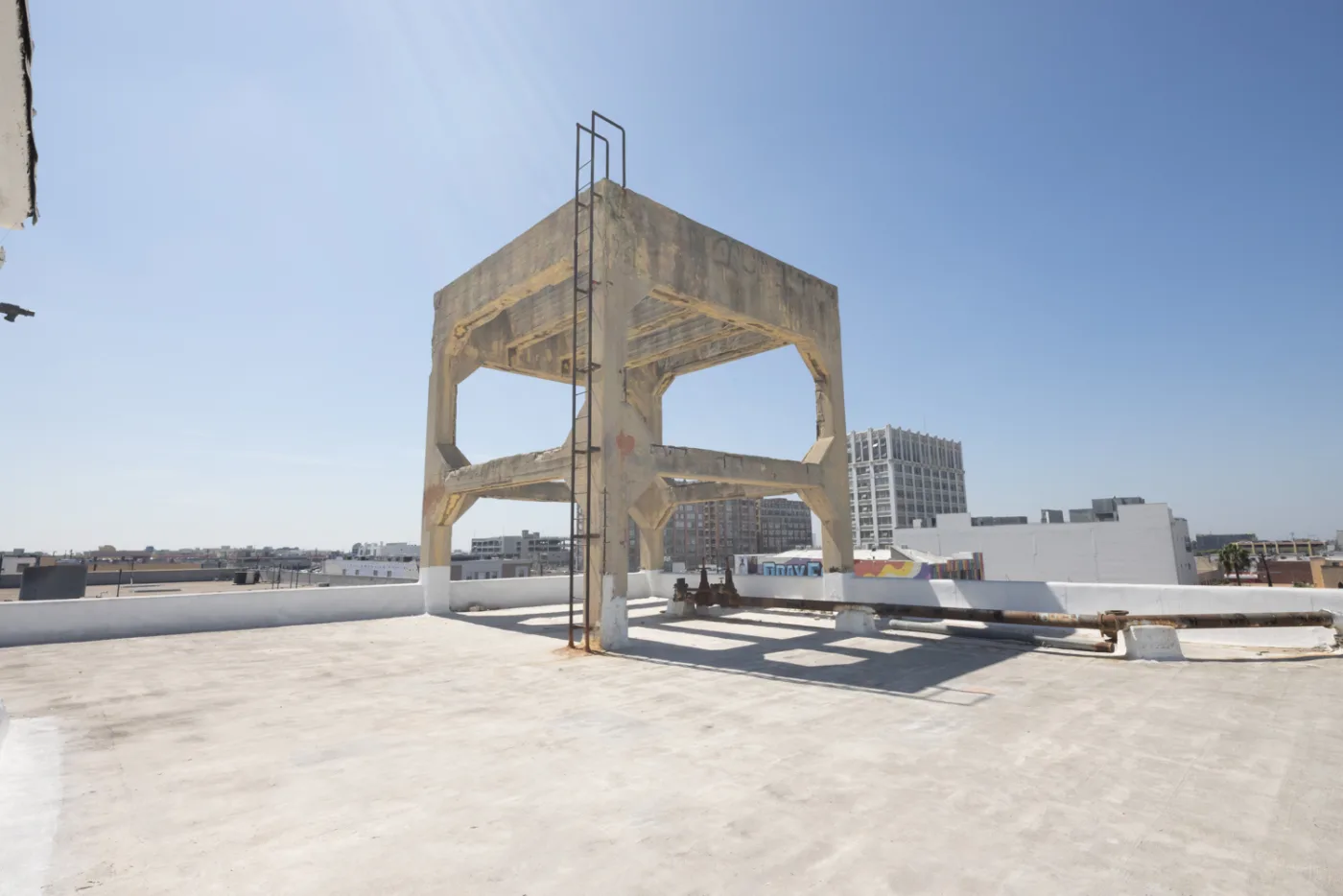 Rooftop, Downtown LA skyline