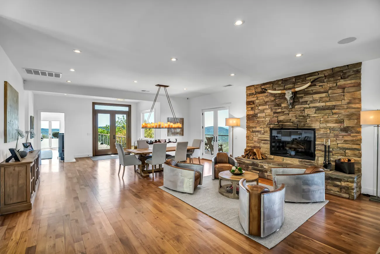 Great room and dining