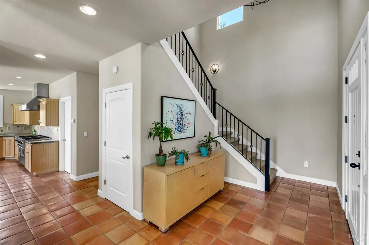 Entry hall and stair